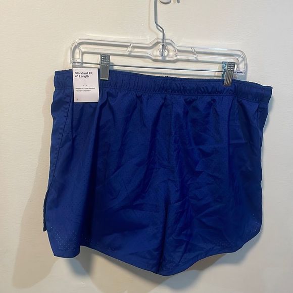 2 NWT Nike men’s blue and black large standard fit 4” length XXL shorts workout - Picture 2 of 11